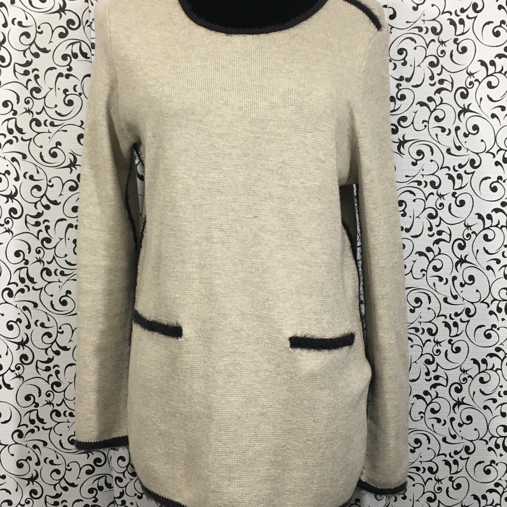 Nic + Zoe Beige pullover sweater - Picture 2 of 6